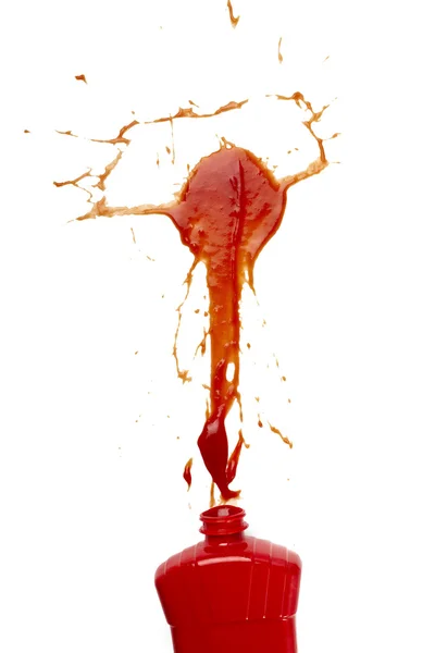 Ketchup Fleck schmutzige Würze Gewürznahrung — Stockfoto