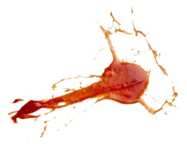 Ketchup vlek vuile kruiderij levensmiddel kruiden — Stockfoto