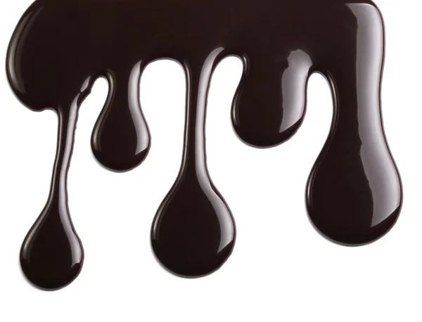 Schokoladensirup undicht Stream süße Nahrung — Stockfoto
