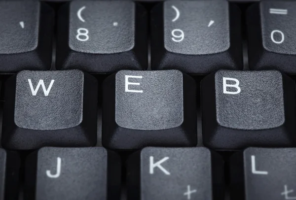 Keyboard computer letter word web techniology — Stock Photo, Image