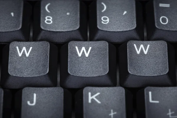 Teclado computador letra palavra web techniology — Fotografia de Stock