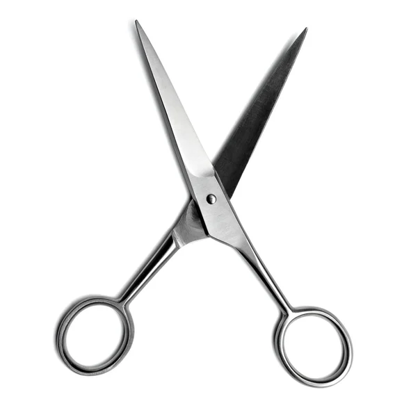 Nożyczki fryzjera cięcia ostrym nożem — Zdjęcie stockowe