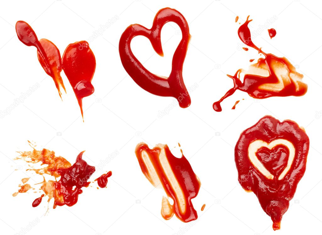 Ketchup stain dirty seasoning condiment food