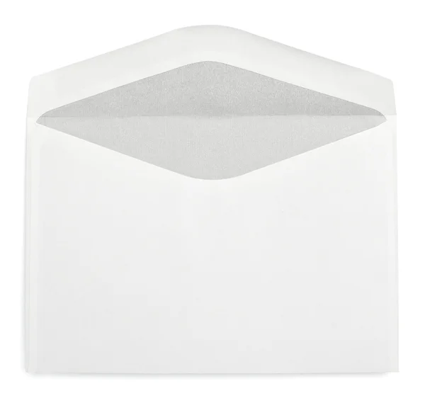 Пустой белый конверт — стоковое фото