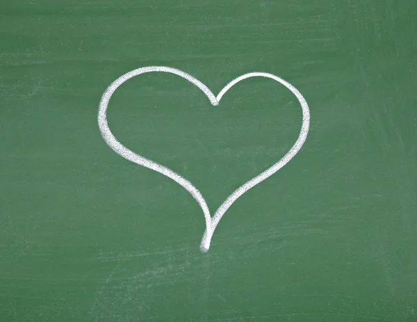 Liefde hart school schoolbord — Stockfoto