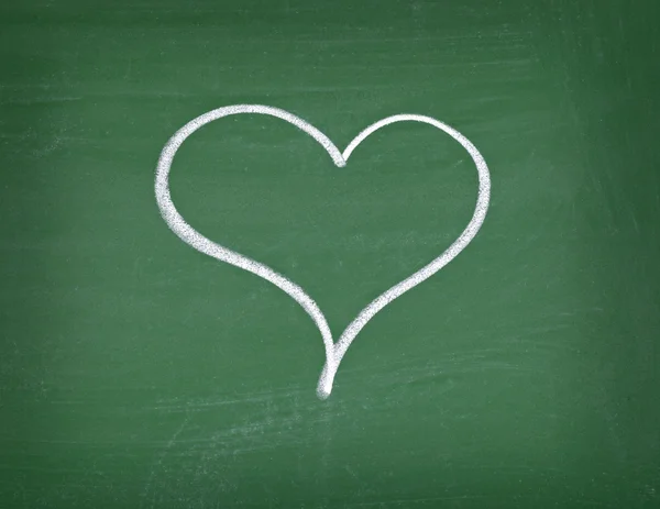 Amor corazones escuela pizarra — Foto de Stock