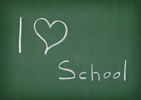 Amor corações escola quadro — Fotografia de Stock
