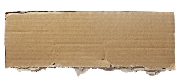 Hasogatott karton darab papír jegyzék — Stock Fotó