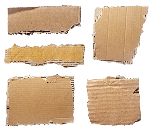 Pieza de cartón rasgado nota de papel — Foto de Stock