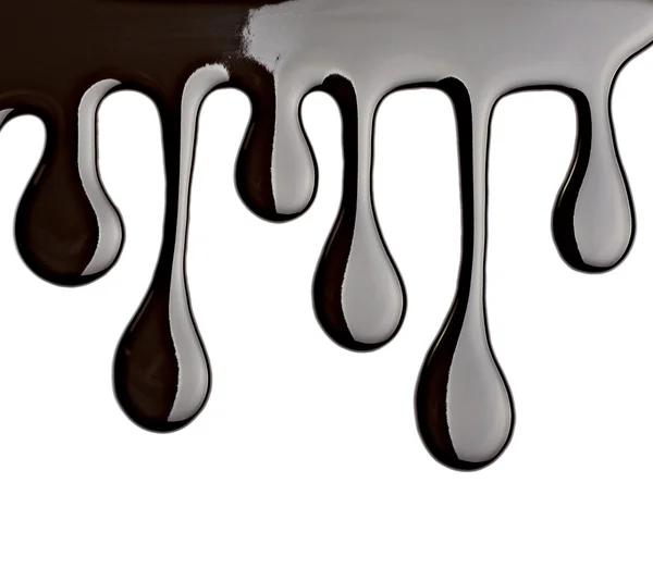Σιρόπι σοκολάτας διαρροή ρεύμα γλυκά τρόφιμα — Φωτογραφία Αρχείου
