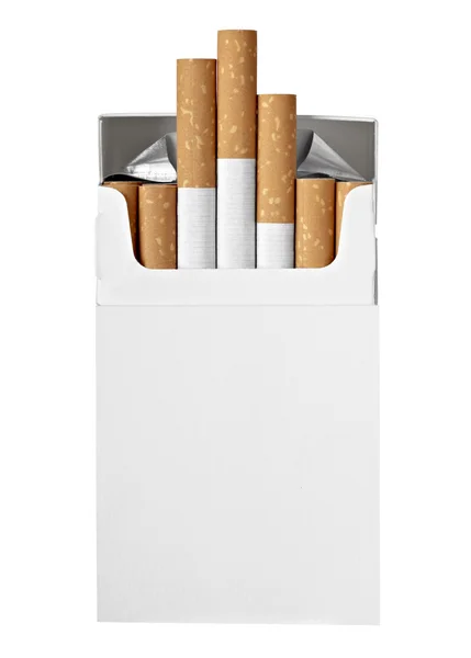 Boîte à cigarettes fumeur — Photo