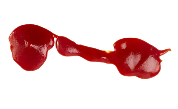 Kečup skvrnu špinavé, kořenící přísady potravin — Stock fotografie