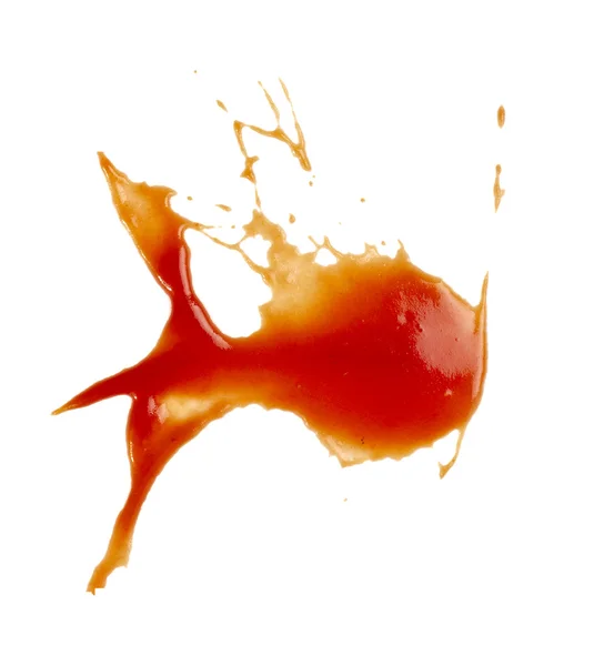 Keczup plama brudne, przyprawa przyprawowy żywności — Zdjęcie stockowe