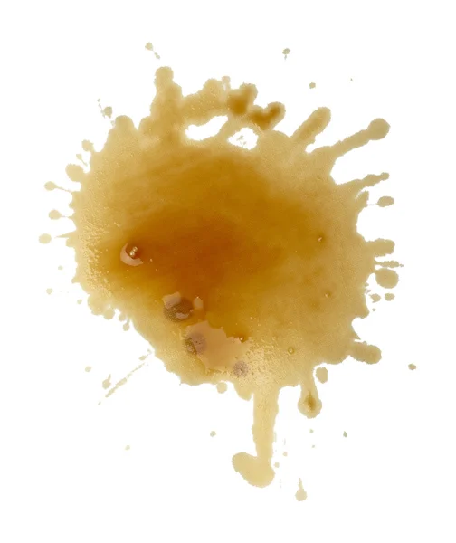 Bebida de café salpicando mancha suja — Fotografia de Stock