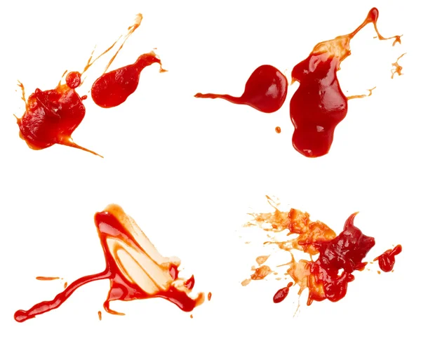 Macchia di ketchup condimento sporco cibo — Foto Stock