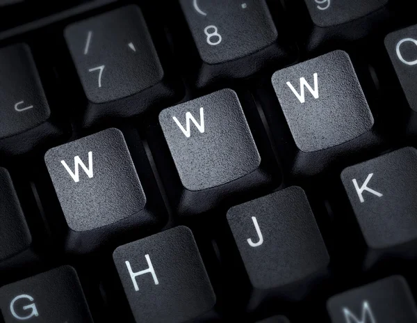 Клавіатура комп'ютерна літера слово веб-технологія — стокове фото