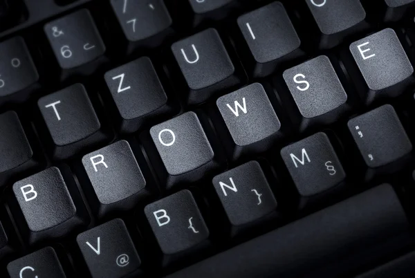 Буква клавиатуры слово веб-технологии — стоковое фото
