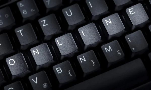 Клавіатура комп'ютерна літера слово веб-технологія — стокове фото