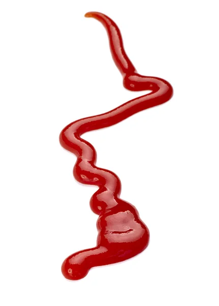 Ketchup lijn vuile kruiderij levensmiddel kruiden — Stockfoto