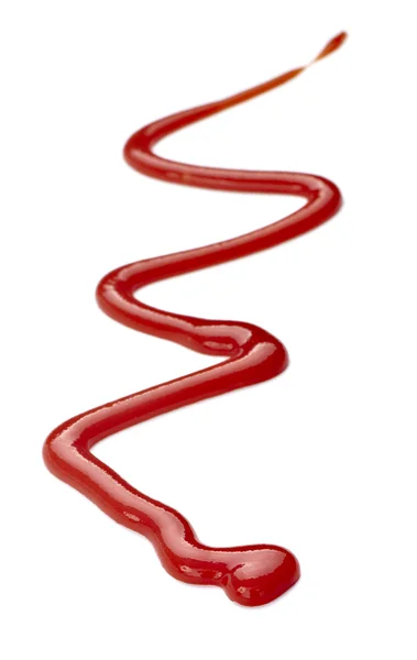 Ketchup line dirty seasoning condiment food — Stock Photo, Image