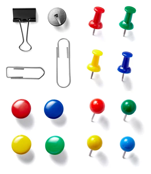 Spingere pin thumbtack strumento ufficio business — Foto Stock
