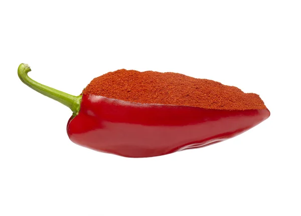 Bell röd paprika krydda pulver — Stockfoto