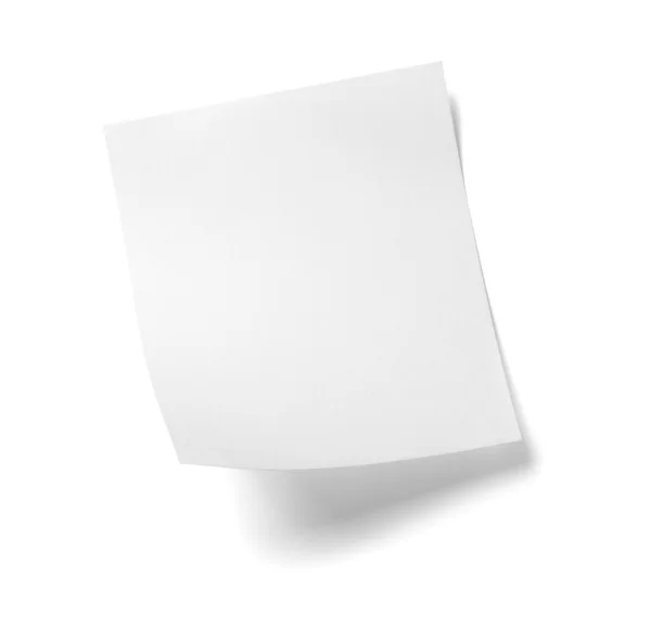 Fehér Megjegyzés papír üzenet cimke-üzletét — Stock Fotó