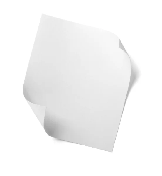 Uwaga biały papier wiadomość etykieta biznesu — Zdjęcie stockowe