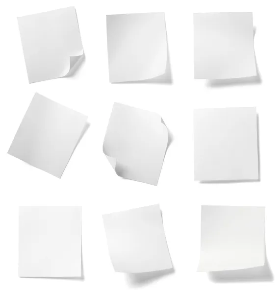 Біла нотатка паперової етикетки бізнес Стокове Фото