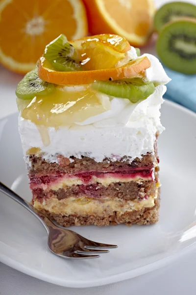 Meyve pasta tatlı gıda — Stok fotoğraf