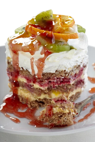 Fruit cake sweet food — Stock Photo, Image