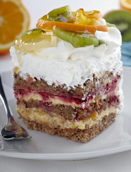 과일 케이크 달콤한 음식 — 스톡 사진