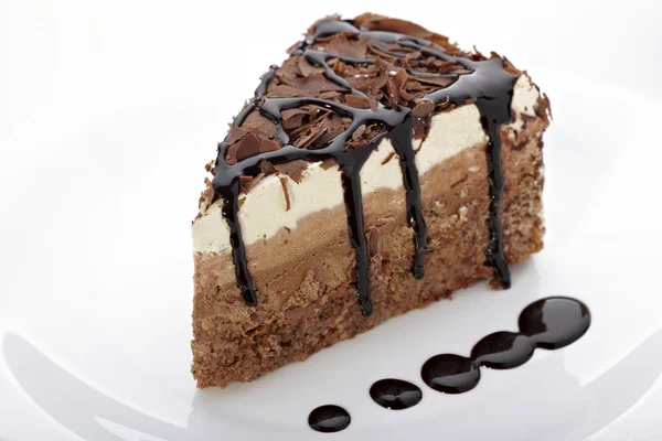 Pastel de chocolate crema comida dulce —  Fotos de Stock