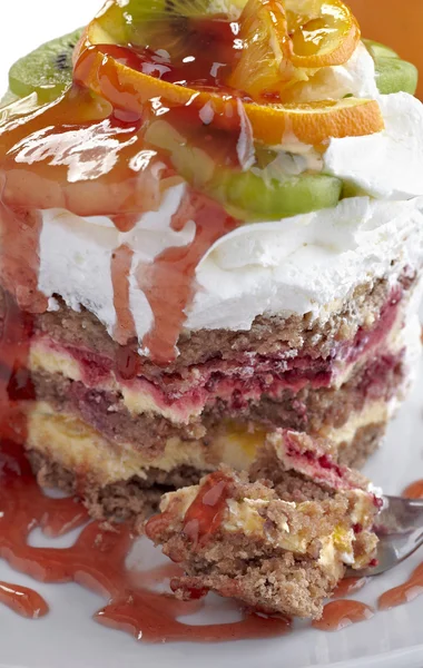 Fruit cake sweet food — Stock Photo, Image