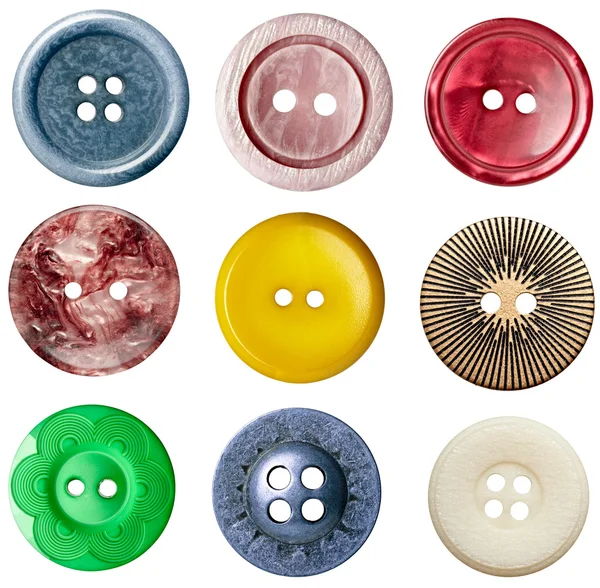 Sewing button clothing — Stock Photo, Image