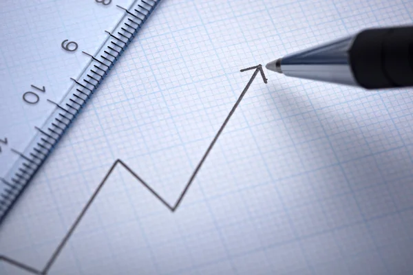 Gráfico de diagrama para negocios financieros — Foto de Stock