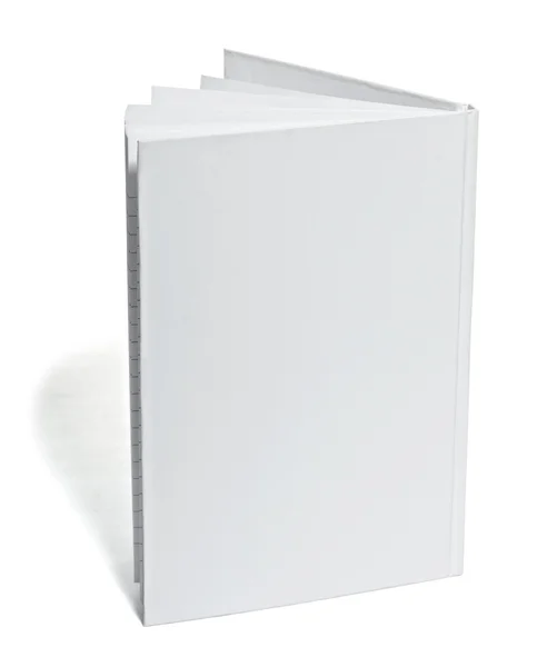 Weiße leere Notizbuch-Vorlage — Stockfoto