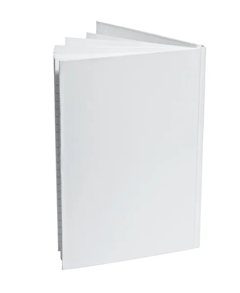 Белый шаблон блокнота — стоковое фото