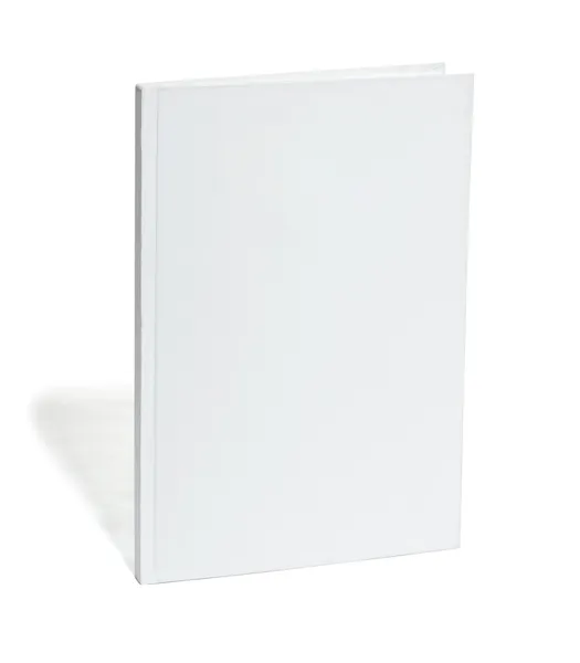 Biały notebook pusty szablon — Zdjęcie stockowe