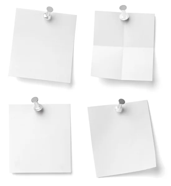 Push pin and note paper office business — Stock Photo, Image