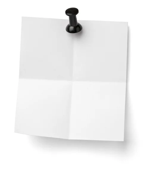Pinezkę i notatka papier biuro biznes — Zdjęcie stockowe