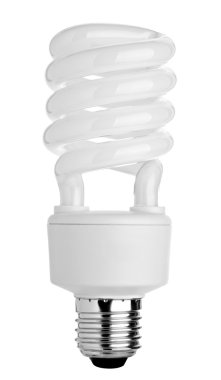 Light bulb spiral electricity clipart