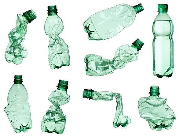 Vazio usado lixo garrafa ecologia ambiente — Fotografia de Stock