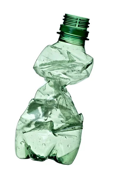 Prullenbak legen gebruikte fles ecologie milieu — Stockfoto