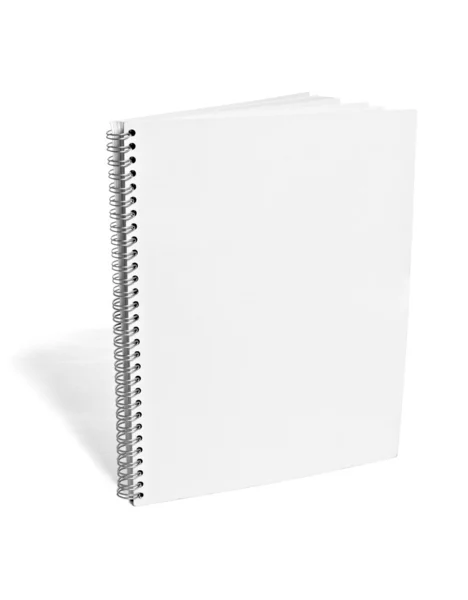 Πρότυπο λευκό κενό σημειωματάριο — Φωτογραφία Αρχείου