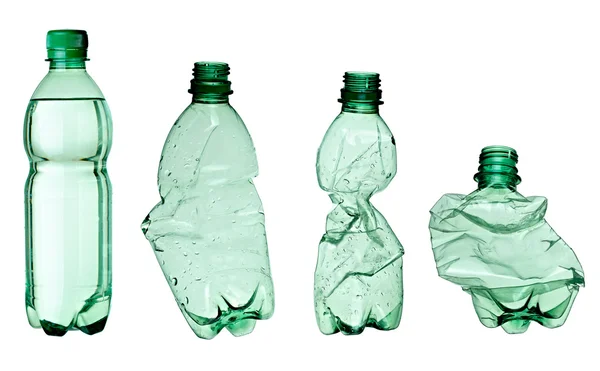 Άδειασμα απορριμάτων χρησιμοποιείται μπουκάλι οικολογία περιβάλλον — Φωτογραφία Αρχείου