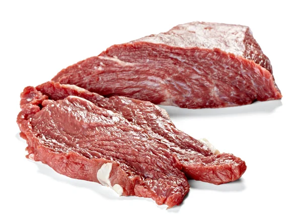 Syrové maso hovězí jídlo — Stock fotografie