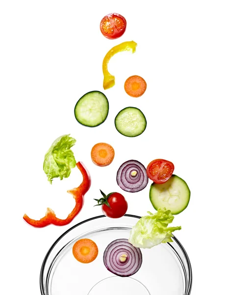 Salata sebze diyet yemekleri — Stok fotoğraf
