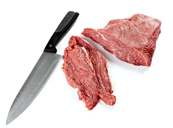 Alimentos crus de carne de bovino — Fotografia de Stock