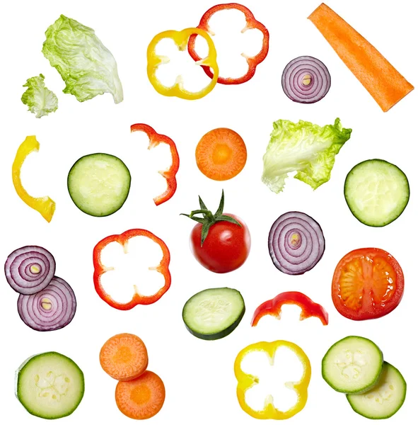 Sallad vegetabiliska dietmat — Stockfoto